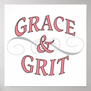 Grace & Grit girl power Poster