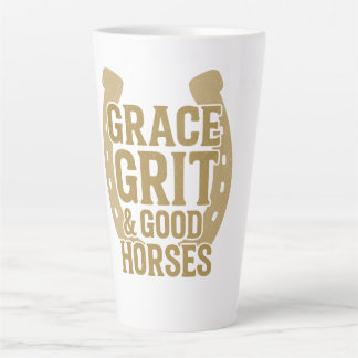 Grace, Grit & Good Horses Western Latte Mug