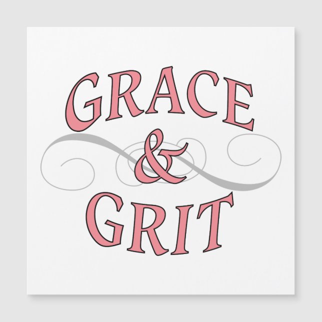Grace & Grit in Pink and Grey (Front)