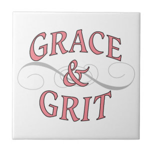 Grace & Grit in Pink and Grey Ceramic Tile