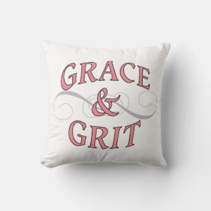 Grace & Grit in Pink and Grey Cushion