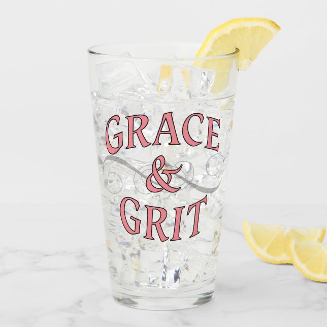 Grace & Grit in Pink and Grey Glass (Back Ice)