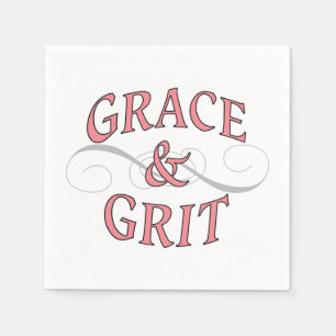 Grace & Grit in Pink and Grey Napkin