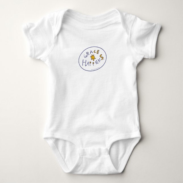Grace Happens Baby Bodysuit (Front)