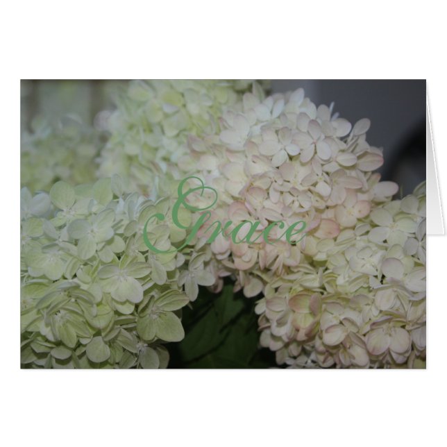 Grace Hydrangea Card (Front Horizontal)