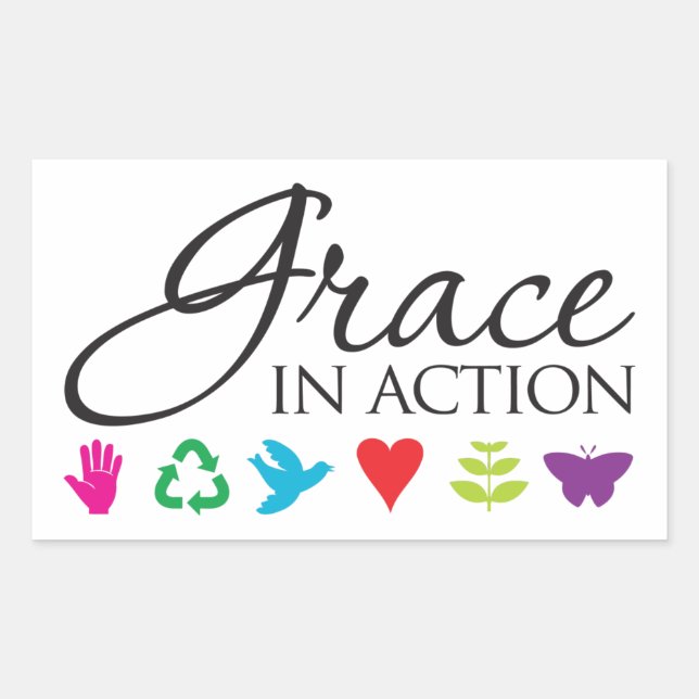 Grace in Action Sticker (Front)