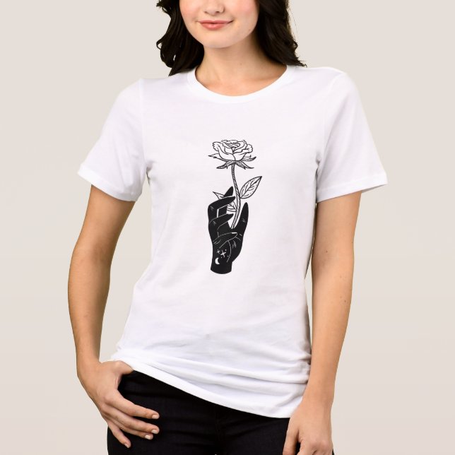 Grace in Bloom (Flower) Tri-Blend Shirt (Front)