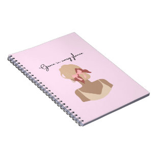 Grace in Every Glance – Feminine Minimalist Art Notebook