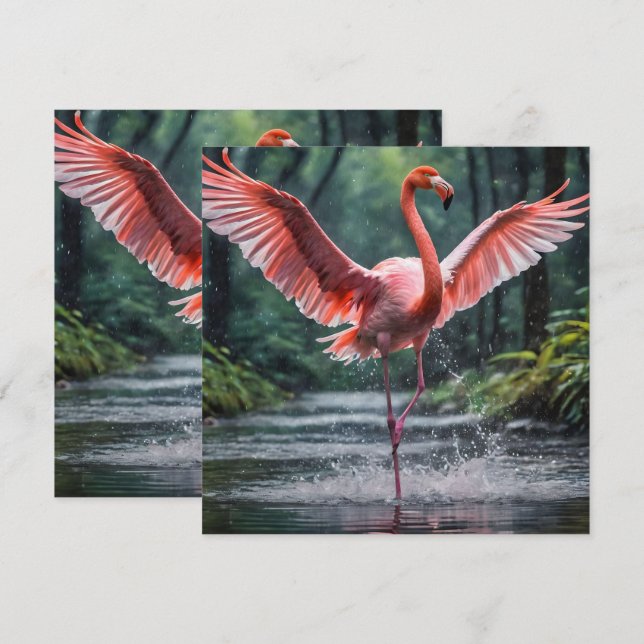 Grace in Flight: The Pink Flamingos Riverdance (Front/Back)
