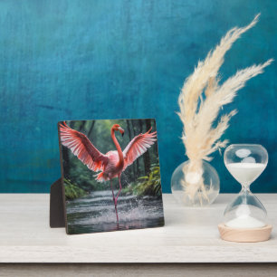 Grace in Flight: The Pink Flamingos Riverdance Plaque