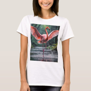 Grace in Flight: The Pink Flamingos Riverdance T-Shirt
