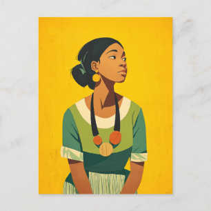 Grace in Green and Gold Postcard