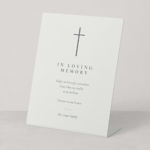 Grace In Loving Memory Remembrance Tabletop Pedestal Sign