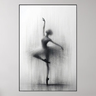 Grace in Still Motion Abstract Poster