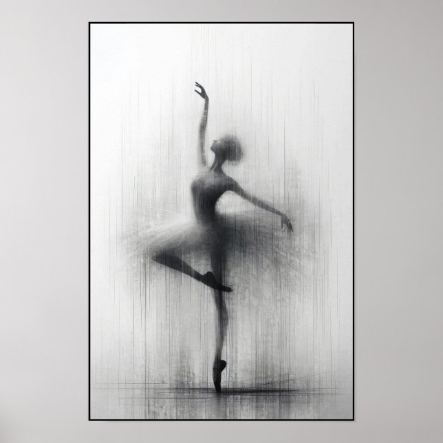 Grace in Still Motion Abstract Poster (Front)