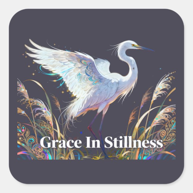 Grace In Stillness Sticker (Front)