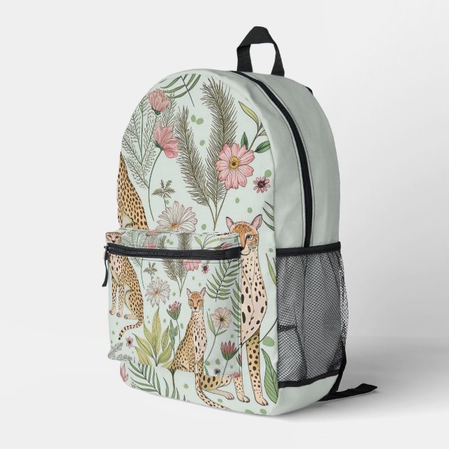 Grace in the Wild Printed Backpack (Back Corner Right)