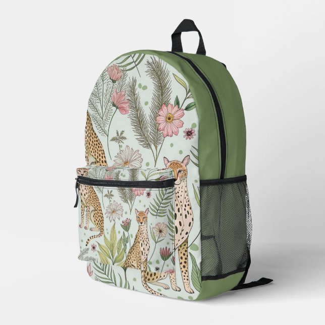 Grace in the Wild Printed Backpack (Back Corner Right)