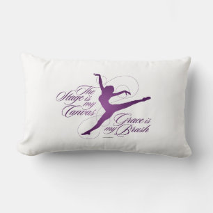 Grace Is My Brush (Dance) Lumbar Pillow
