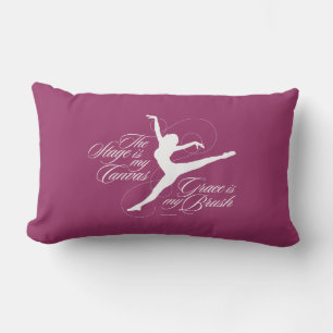 Grace Is My Brush (Dance) Lumbar Pillow