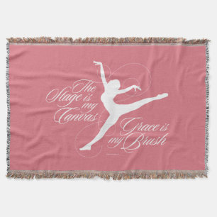 Grace Is My Brush (Dance) Throw Blanket