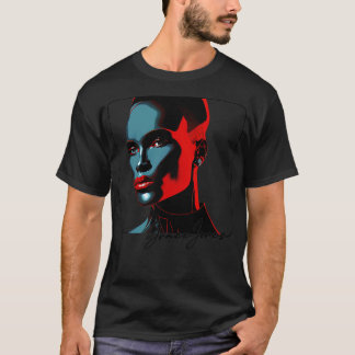 Grace Jones 80s Style Aesthetic Design T-Shirt