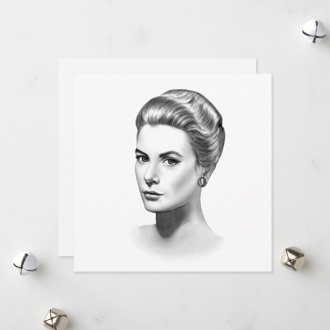 Grace Kelly Holiday Card (Front/Back In Situ)