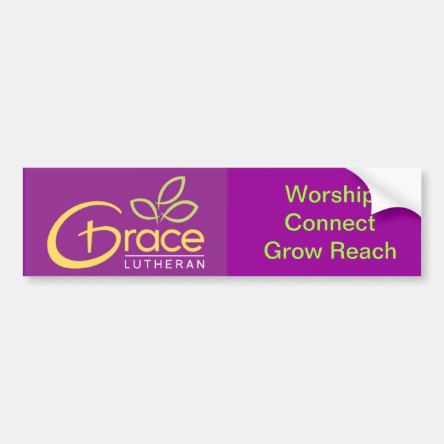 Grace Lutheran Bumper Sticker (Front)