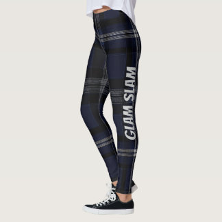Grace Midnight Elegance Luxe Plaid Pattern Vol 26 Leggings
