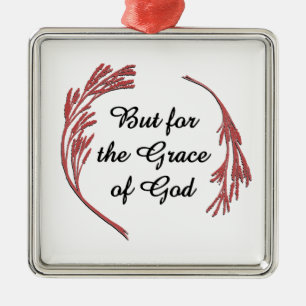 Grace Of God Recovery Slogan Inspirational Saying Metal Tree Decoration