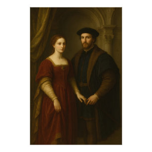 Grace of the Renaissance – Portrait of a Noblewoma Photo Print