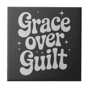 Grace Over Guilt Ceramic Tile