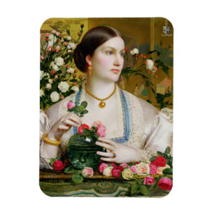 Grace Rose, 1866 (oil on panel) Magnet