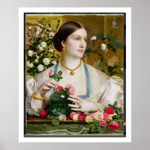 Grace Rose, 1866 (oil on panel) Poster