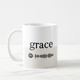 Grace + Spotify Playlist Coffee Mug