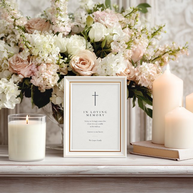 Grace Stone In Loving Memory 5x7 Memorial Sign (Grace | Stone - 5x7 In Loving Memory Memorial Sign)