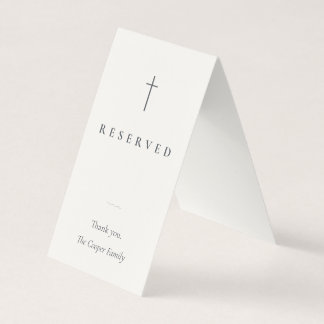 Grace Stone Religious Reserved Seating Place Card