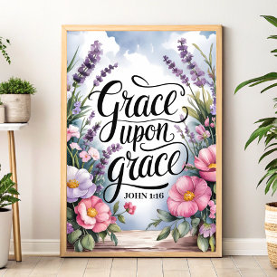 Grace Upon Grace Christian Women Wall Art