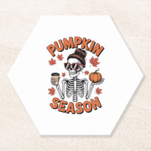 Grace Upon Grace Fall Pumpkin Paper Coaster