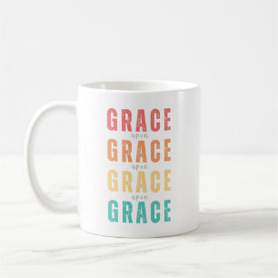 Grace Upon Grace, Rainbow Faith Mug, Christian  Coffee Mug