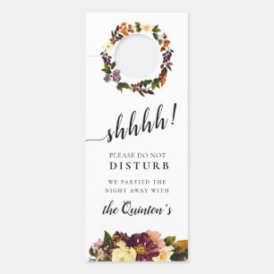 Grace Vintage Wedding Welcome/Do Not Disturb Door Hanger