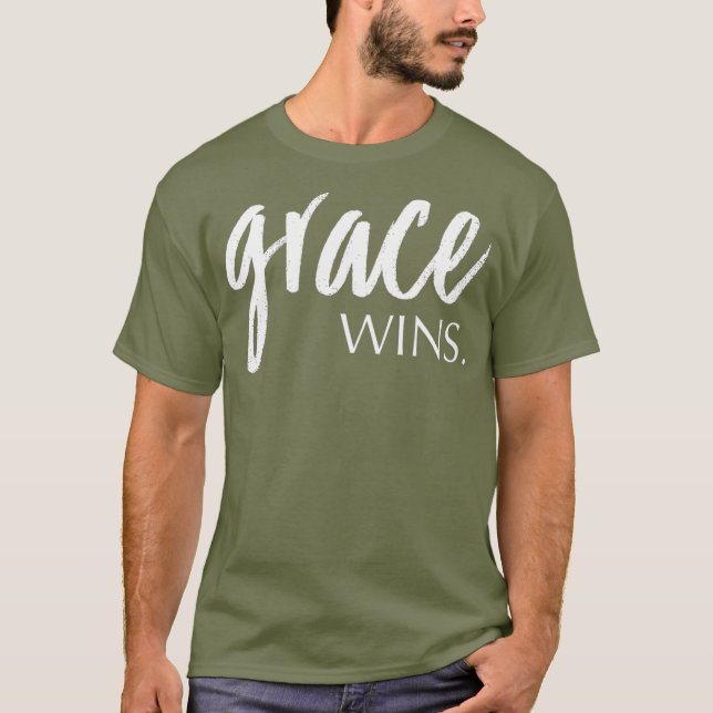 Grace Wins Christian Apparel T-Shirt (Front)