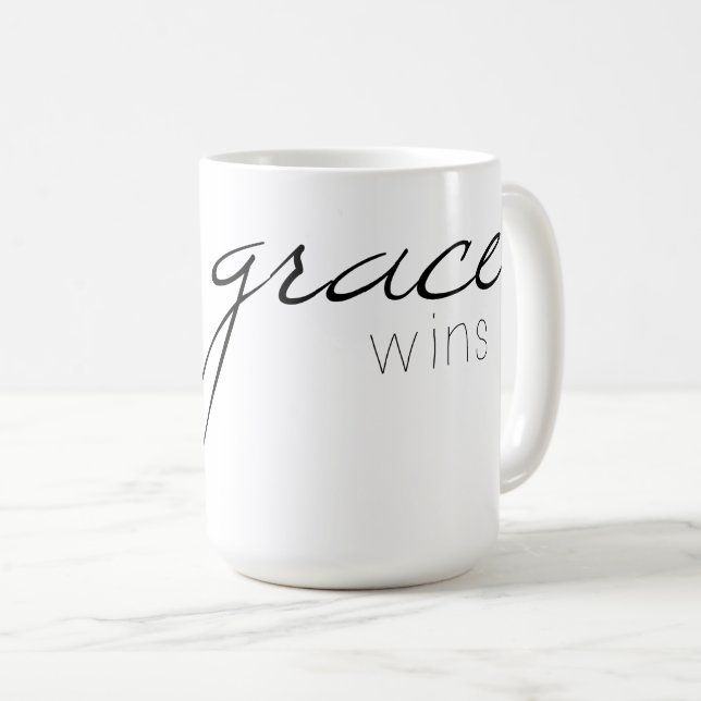 Grace Wins Coffee Cup (Front Right)