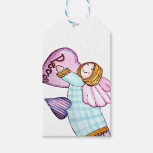 Graceful angel gift tags