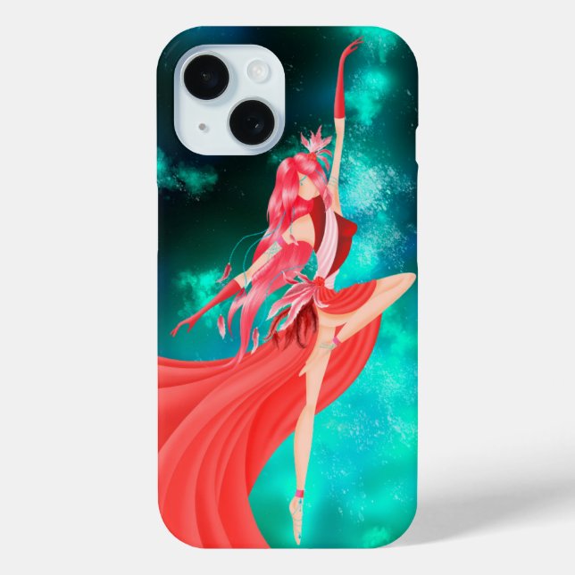 Graceful Ballerina Under the Night Sky Case-Mate iPhone Case (Back)
