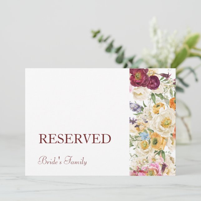 GRACEFUL Blooms Reserved Sign (Standing Front)