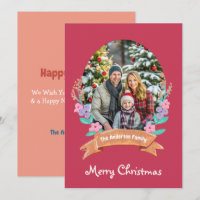 Graceful Blossoms Floral Wreath Xmas red photo