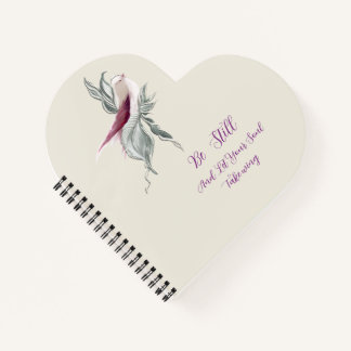 Graceful botanical bird notebook