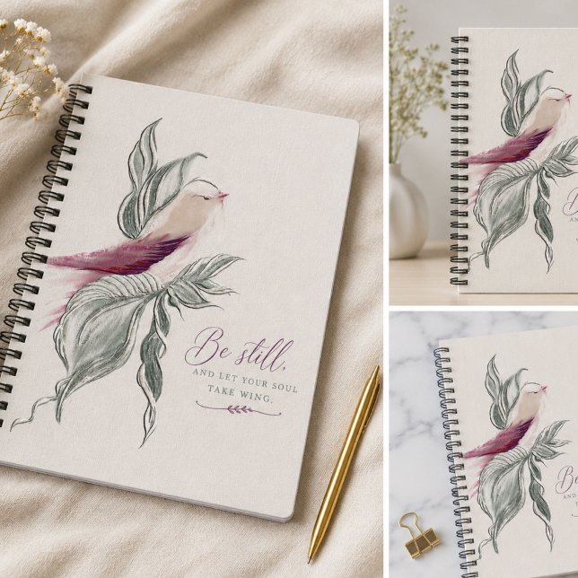 Graceful botanical bird notebook (Creator Uploaded)