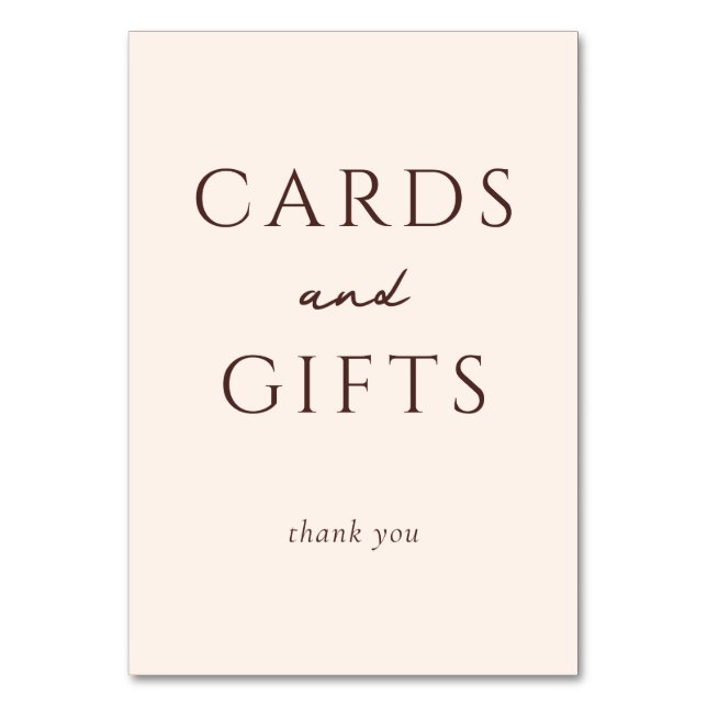 Graceful Brown Typography Thank You (Front)